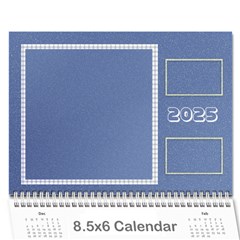 2025 Blue - 12 Mos 8 5x6 Wall Calendar