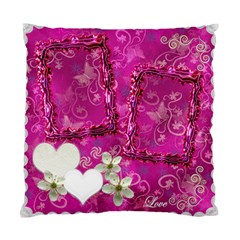 Wedding hot pink swirl Double Sided Cushion Case (5 styles) - Standard Cushion Case (Two Sides) Wedding hot pink swirl Double Sided Cushion Case (5 styles) - Standard Cushion Case (Two Sides)