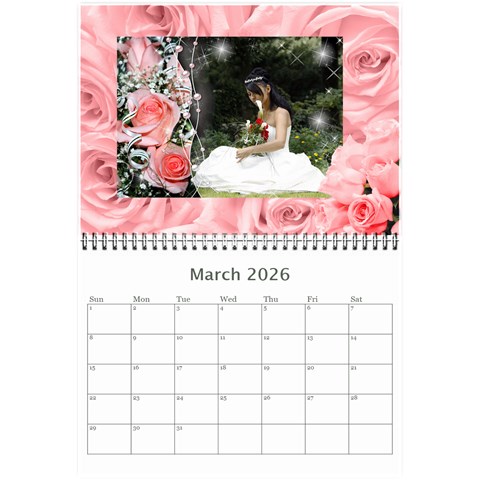 Our Wedding Or Anniversary 2026 (any Year Calendar Mini By Deborah Mar 2026