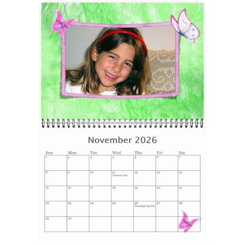 Little Butterflies 2026 (any Year) Calendar 8 5x6 By Deborah Nov 2026