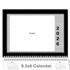 Framed In Silver 2026 (any Year) Calendar 8 5x6