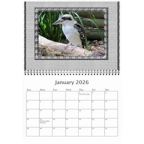Framed In Silver 2026 (any Year) Calendar 8 5x6 By Deborah Jan 2026