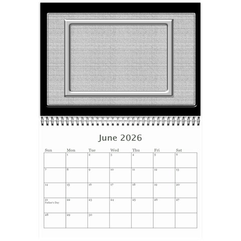 Framed In Silver 2026 (any Year) Calendar 8 5x6 By Deborah Jun 2026