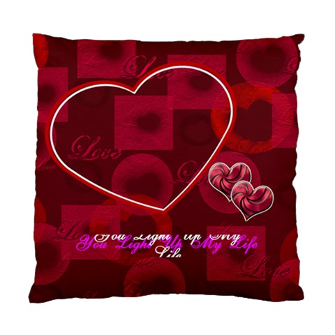 You Light Up My Life Pink Double Sided Cushion Case By Ellan Back