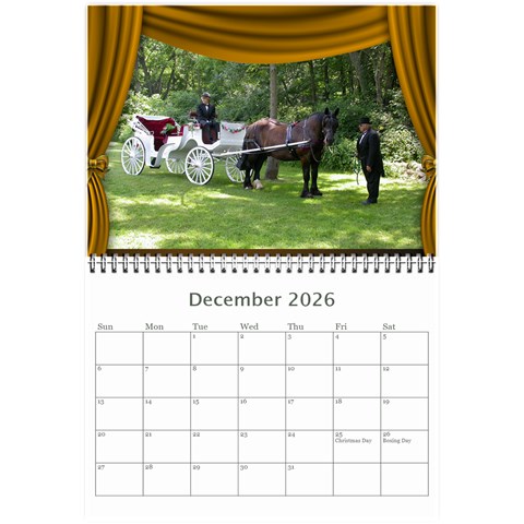 Our Production 2026  (any Year) Calendar 8 5x6 By Deborah Dec 2026