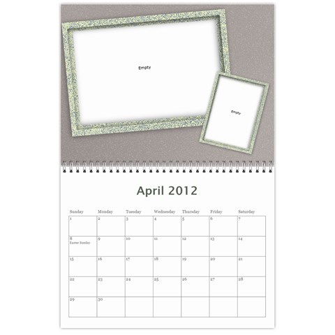 2012 Calendar By Hannah Apr 2012
