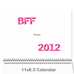 BFF Calendar 2012 - Wall Calendar 11  x 8.5  (12-Months)
