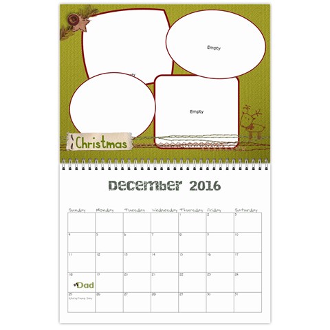 Edgcomb Calander By Amanda Dec 2016