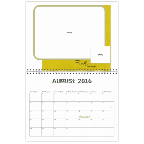 Edgcomb Calander By Amanda Aug 2016