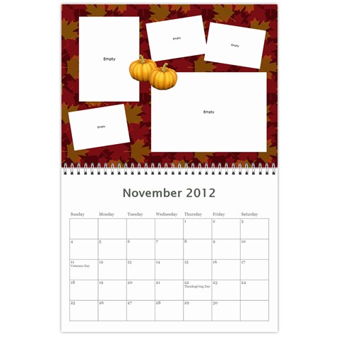Calendar 2012 By Farron Jm Nov 2012