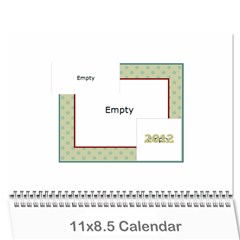 airplane calander - Wall Calendar 11  x 8.5  (12-Months)