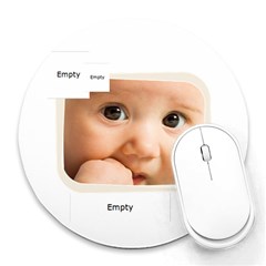 flower - Collage Round Mousepad flower - Collage Round Mousepad