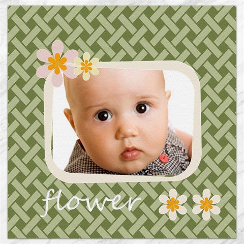 Flower  By Joely 15.2 x15.41  Canvas - 1