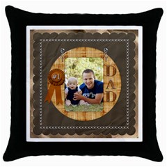 Number One Dad Throw Pillow Case - Throw Pillow Case (Black) Number One Dad Throw Pillow Case - Throw Pillow Case (Black)