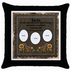 keiths pillow - Throw Pillow Case (Black)