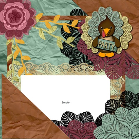 Autumn Party By Amarie 12 x12  Scrapbook Page - 1