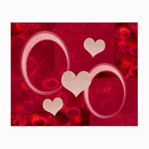 I Heart You Pink Small Glass Cloth Cleaner By Ellan Front