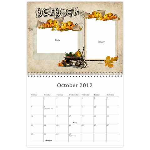 Dads Calender By Lise Oct 2012