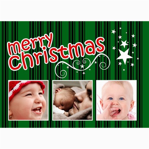 Christmas Collection  By Picklestar Scraps 7 x5  Photo Card - 10