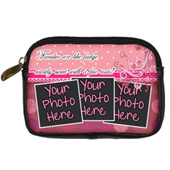 Families are like fudge - Pink - Digital Camera Leather Case Families are like fudge - Pink - Digital Camera Leather Case