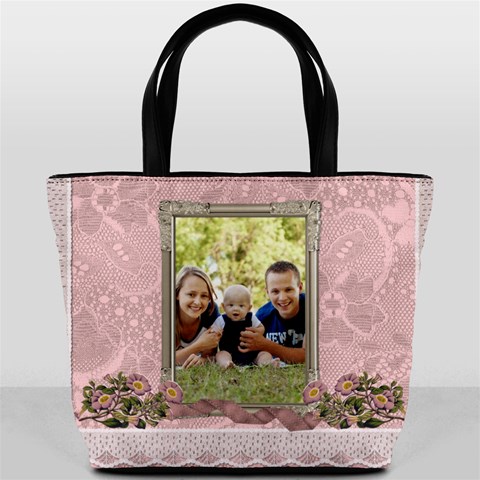 Pretty In Pink Bucket Bag By Lil Front