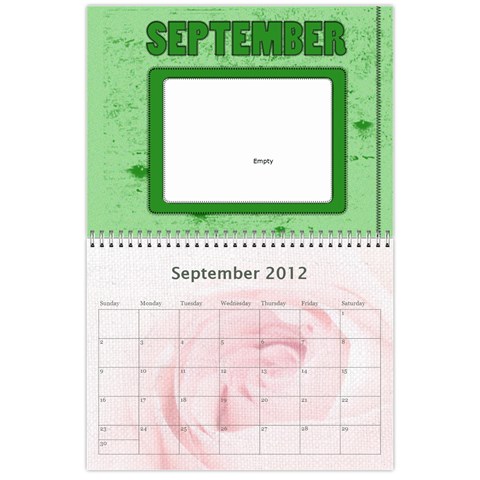 2012 Calendar By Erica Sep 2012