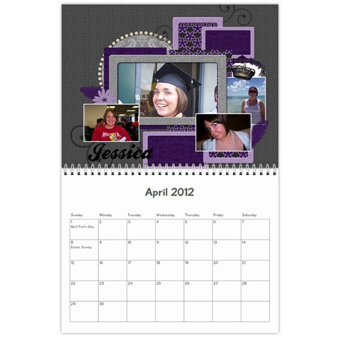 Family Calendar By Jennifer Apr 2012