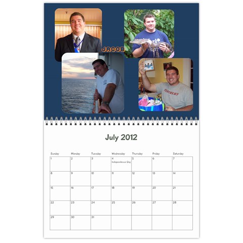Family Calendar By Jennifer Jul 2012