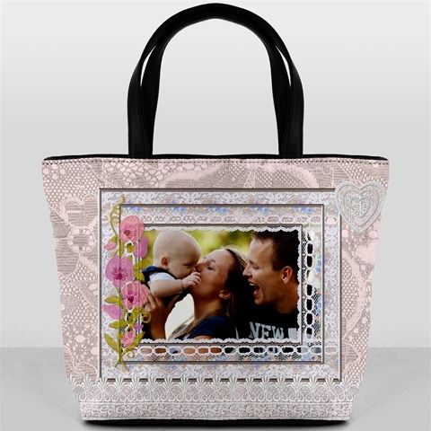 Pretty Lace Look Bucket Bag By Lil Back