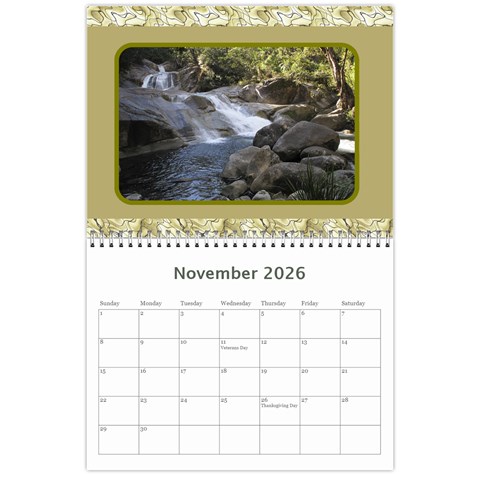 Landscape Picture Calendar By Deborah Nov 2026