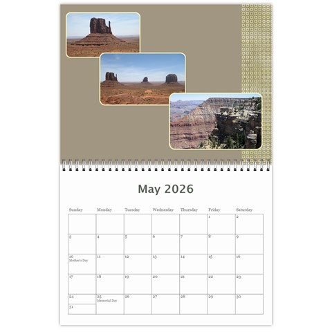 Landscape Picture Calendar By Deborah May 2026