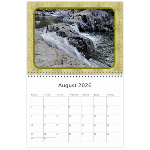 Landscape Picture Calendar By Deborah Aug 2026