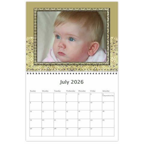 My Vacation Photo Calendar By Deborah Jul 2026