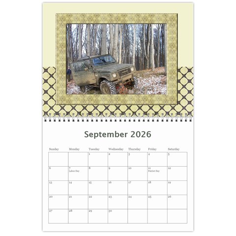 My Vacation Photo Calendar By Deborah Sep 2026