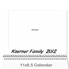 Koerner Calendar 2011 - Wall Calendar 11  x 8.5  (12-Months)
