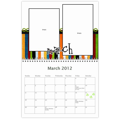 Nan Calendar 4 By Connie Goates Mar 2012