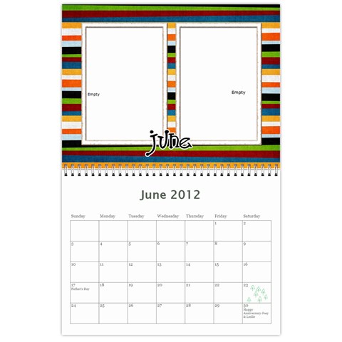 Nan Calendar 4 By Connie Goates Jun 2012