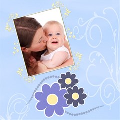 Serenity Blue - Scrapbook Page 12x12 - ScrapBook Page 12 x 12 Serenity Blue - Scrapbook Page 12x12 - ScrapBook Page 12 x 12