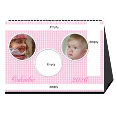 Happy Pink 2026 Desk Calendar