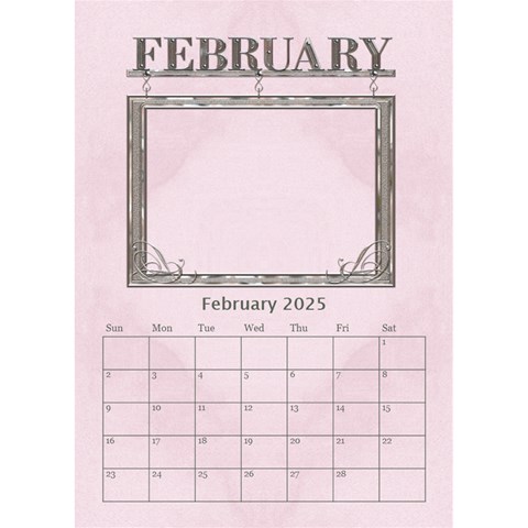 Sweet Baby Girl Desktop Calendar 6 x8 5  By Lil Feb 2025