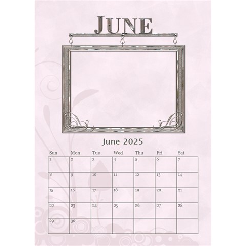 Sweet Baby Girl Desktop Calendar 6 x8 5  By Lil Jun 2025