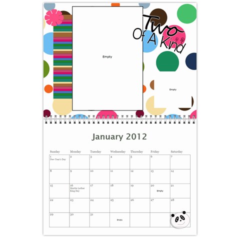 799 Calendar By Mandi Jan 2012