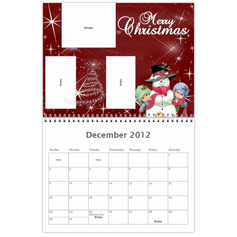 799 Calendar By Mandi Dec 2012