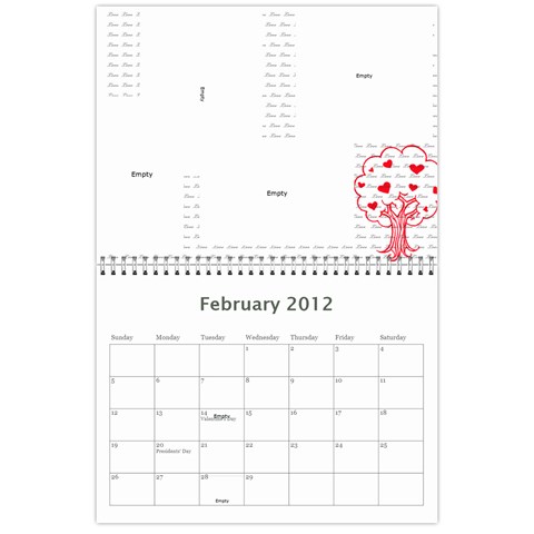 799 Calendar By Mandi Feb 2012