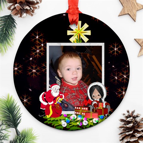 Christmas Woonders Ornament Two Sides By Kim Blair Front