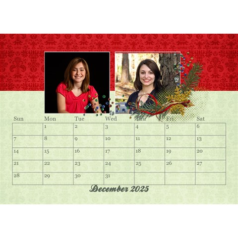 2025 Desktop Calendar 8 5x6, Family By Mikki Dec 2025