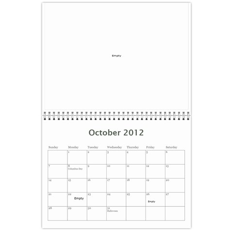 Kalendar By Tania Oct 2012