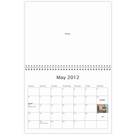 Kalendar By Tania May 2012