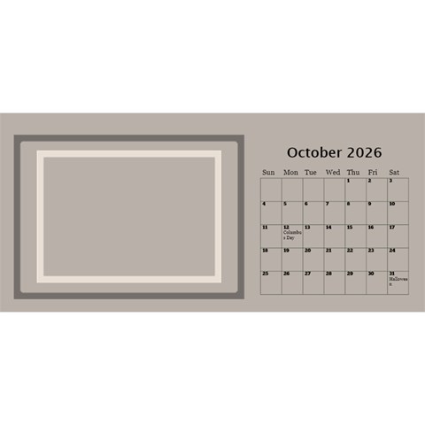 Coffee And Cream 2026 Desktop Calendar (11 Inch) By Deborah Oct 2026