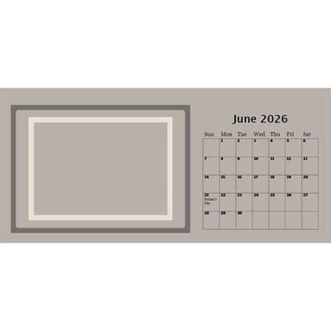 Coffee And Cream 2026 Desktop Calendar (11 Inch) By Deborah Jun 2026